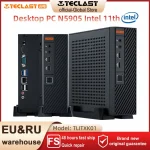 Teclast Desktop PC N5905 Intel 11th 8GB DDR4 M.2 NVME 2280 256GB SSD Windows 10 4K 60Hz HDMI VGA Exquisite Mini Gaming Computer